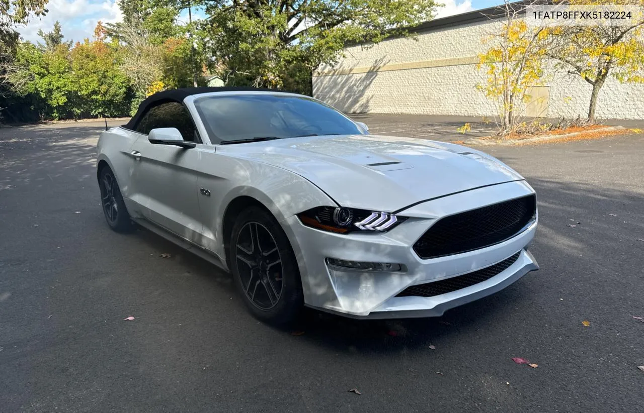 1FATP8FFXK5182224 2019 Ford Mustang Gt