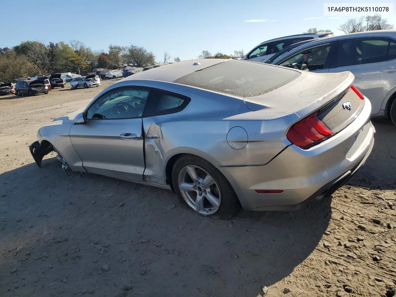 2019 Ford Mustang VIN: 1FA6P8TH2K5110078 Lot: 78436984