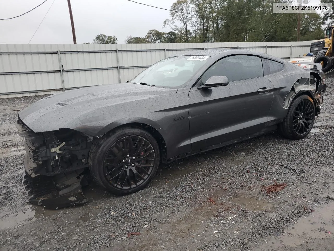 2019 Ford Mustang Gt VIN: 1FA6P8CF2K5199178 Lot: 78503484