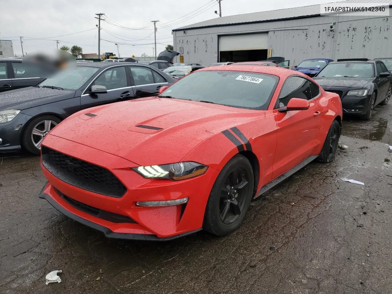 2019 Ford Mustang VIN: 1FA6P8TH6K5142340 Lot: 78677864