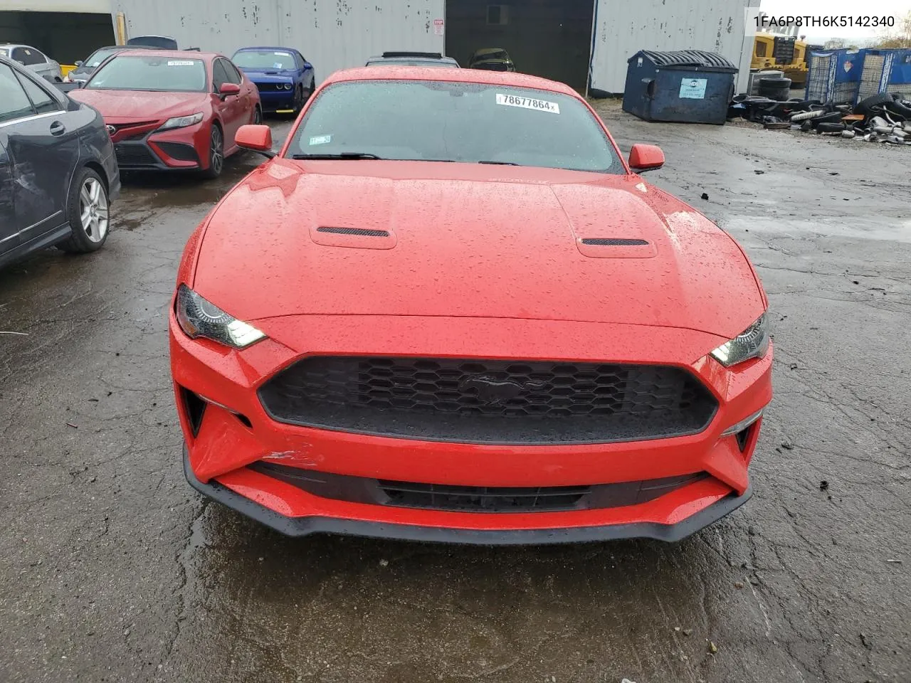 2019 Ford Mustang VIN: 1FA6P8TH6K5142340 Lot: 78677864