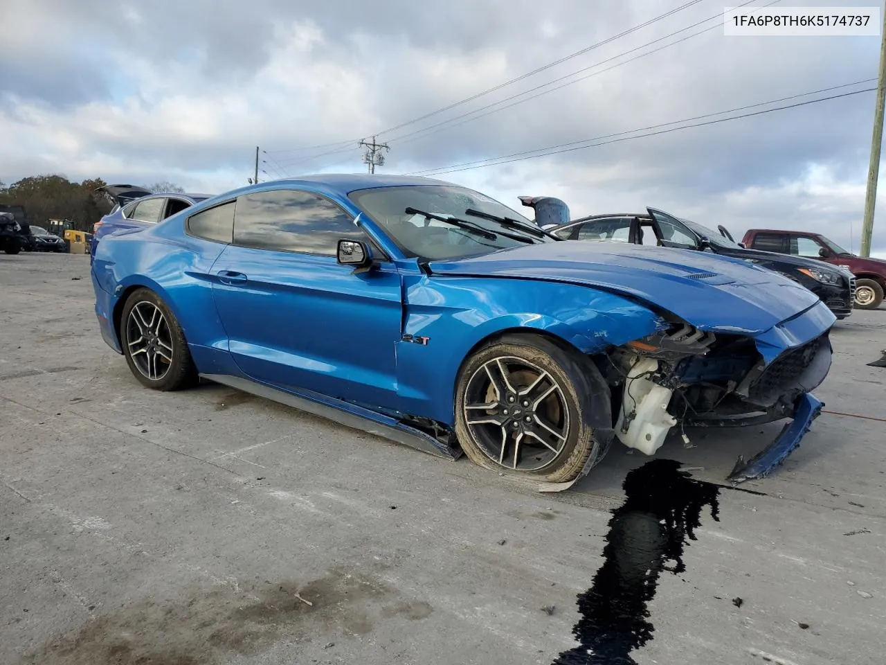 2019 Ford Mustang VIN: 1FA6P8TH6K5174737 Lot: 79271604