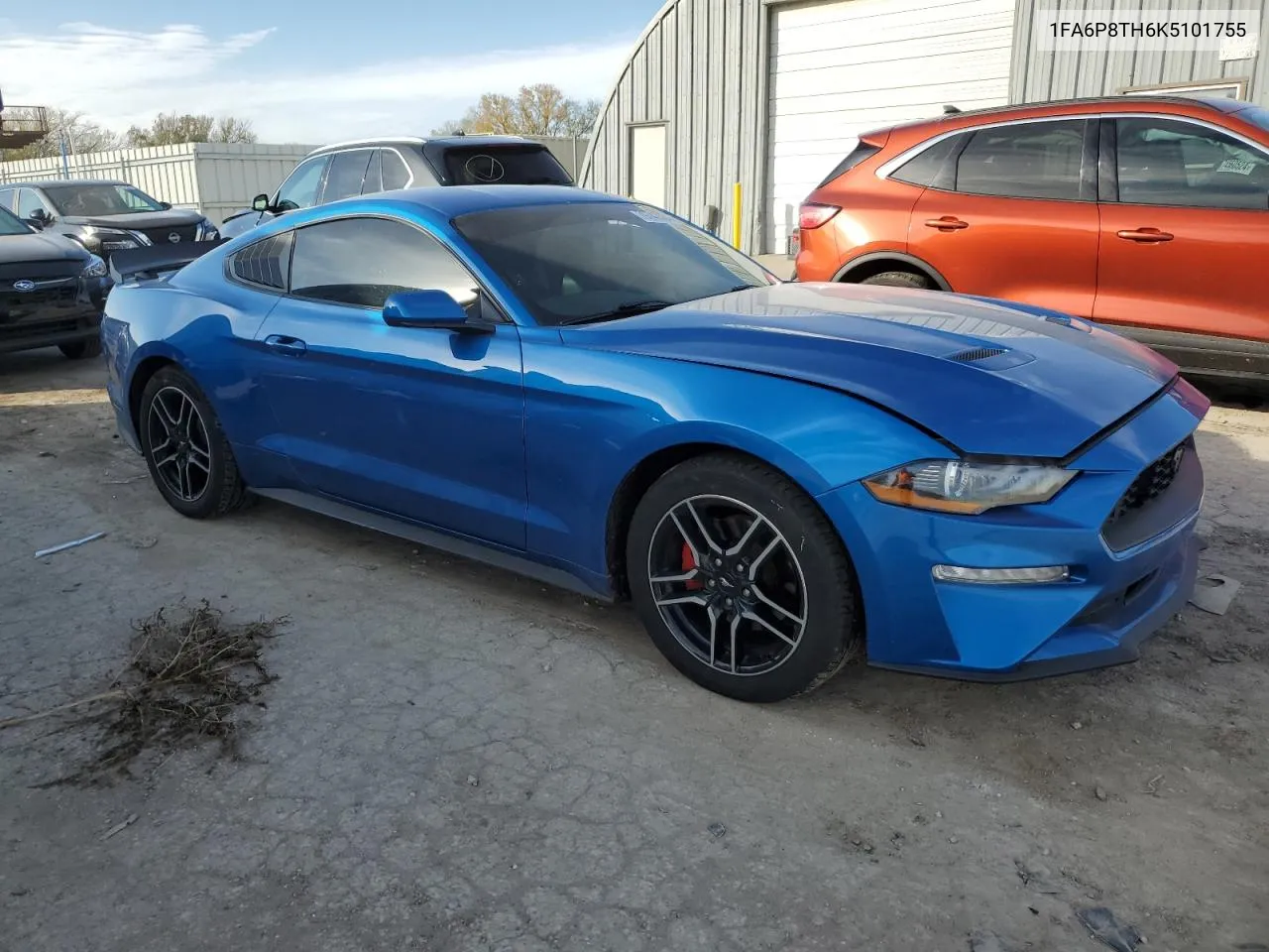 2019 Ford Mustang VIN: 1FA6P8TH6K5101755 Lot: 79743564