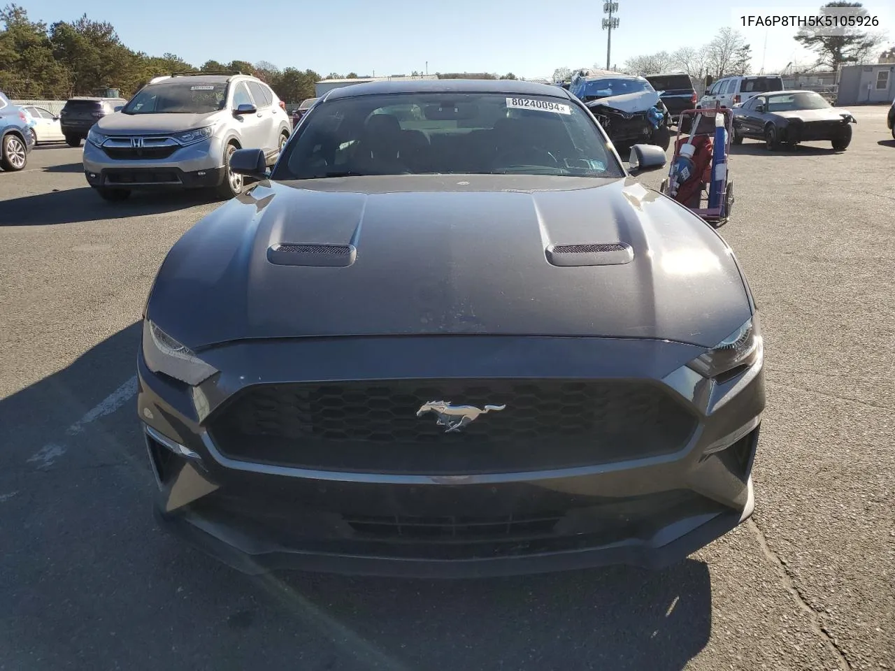 2019 Ford Mustang VIN: 1FA6P8TH5K5105926 Lot: 80240094