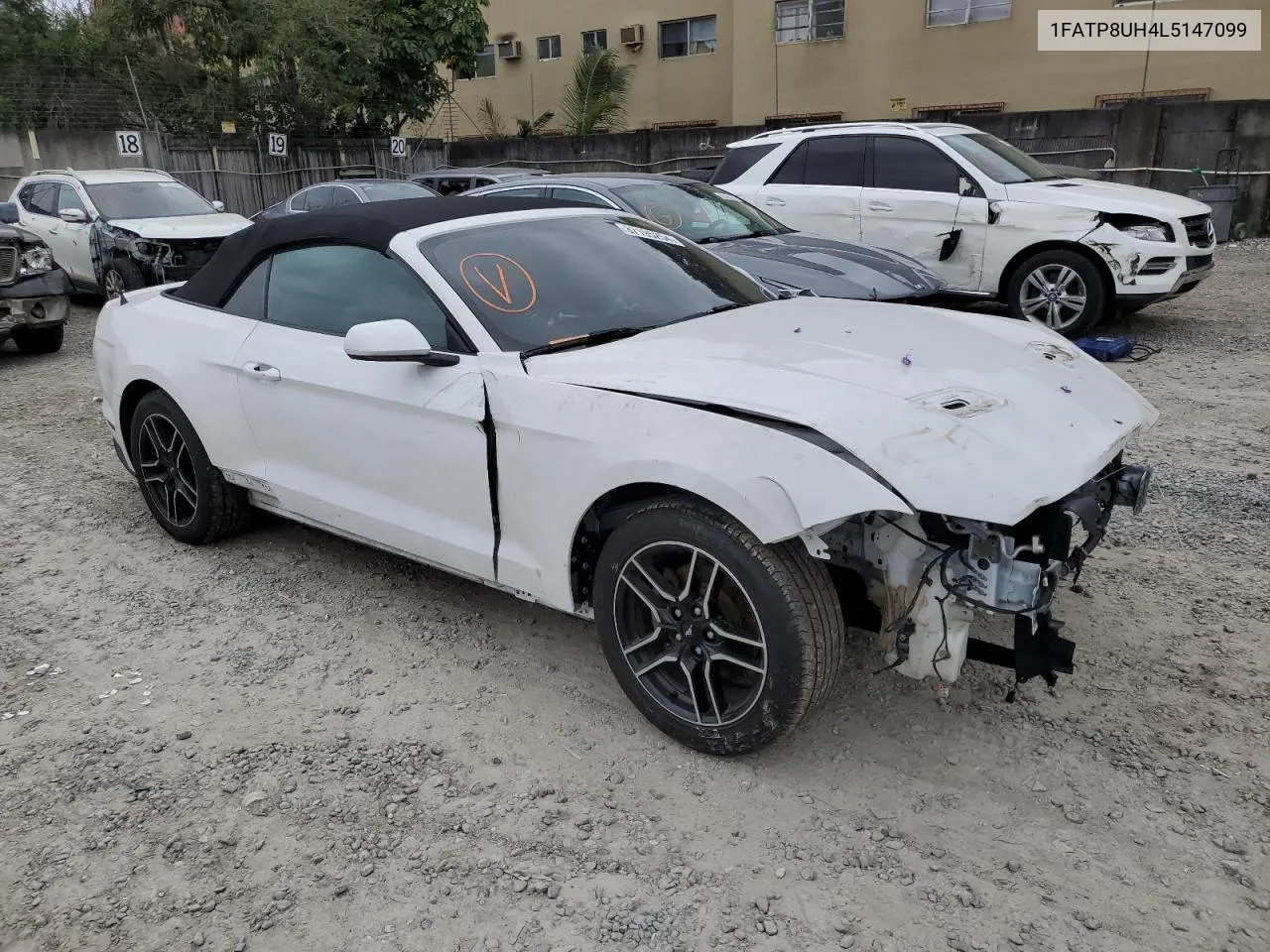 2020 Ford Mustang VIN: 1FATP8UH4L5147099 Lot: 37195254