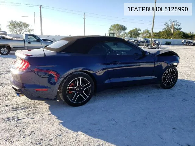 2020 Ford Mustang VIN: 1FATP8UH0L5125990 Lot: 44352824