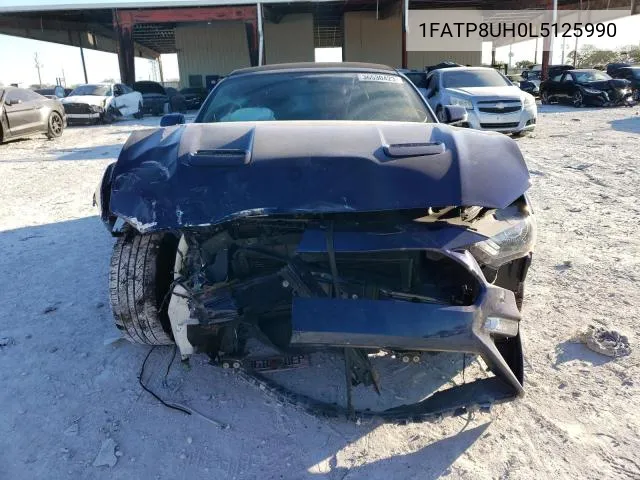 2020 Ford Mustang VIN: 1FATP8UH0L5125990 Lot: 44352824