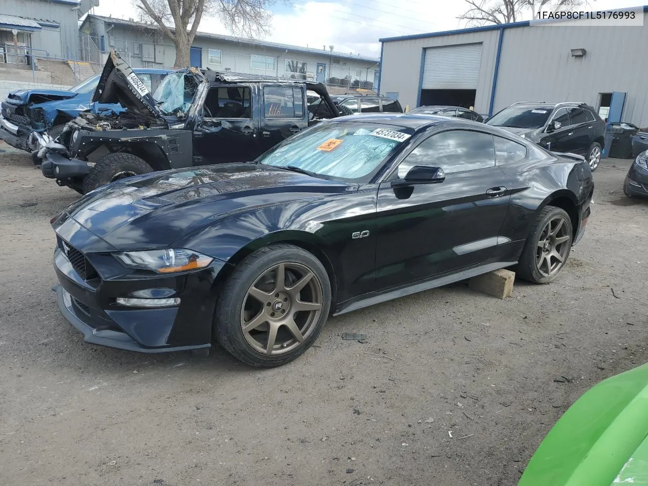 2020 Ford Mustang Gt VIN: 1FA6P8CF1L5176993 Lot: 45737034