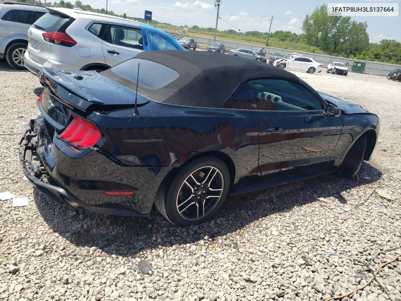 2020 Ford Mustang VIN: 1FATP8UH3L5137664 Lot: 60224254