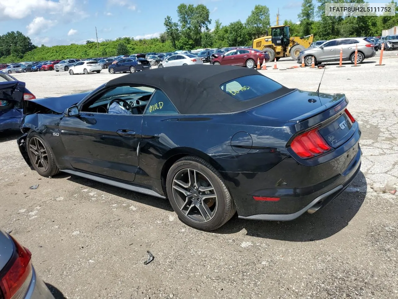 2020 Ford Mustang VIN: 1FATP8UH2L5111752 Lot: 61454834