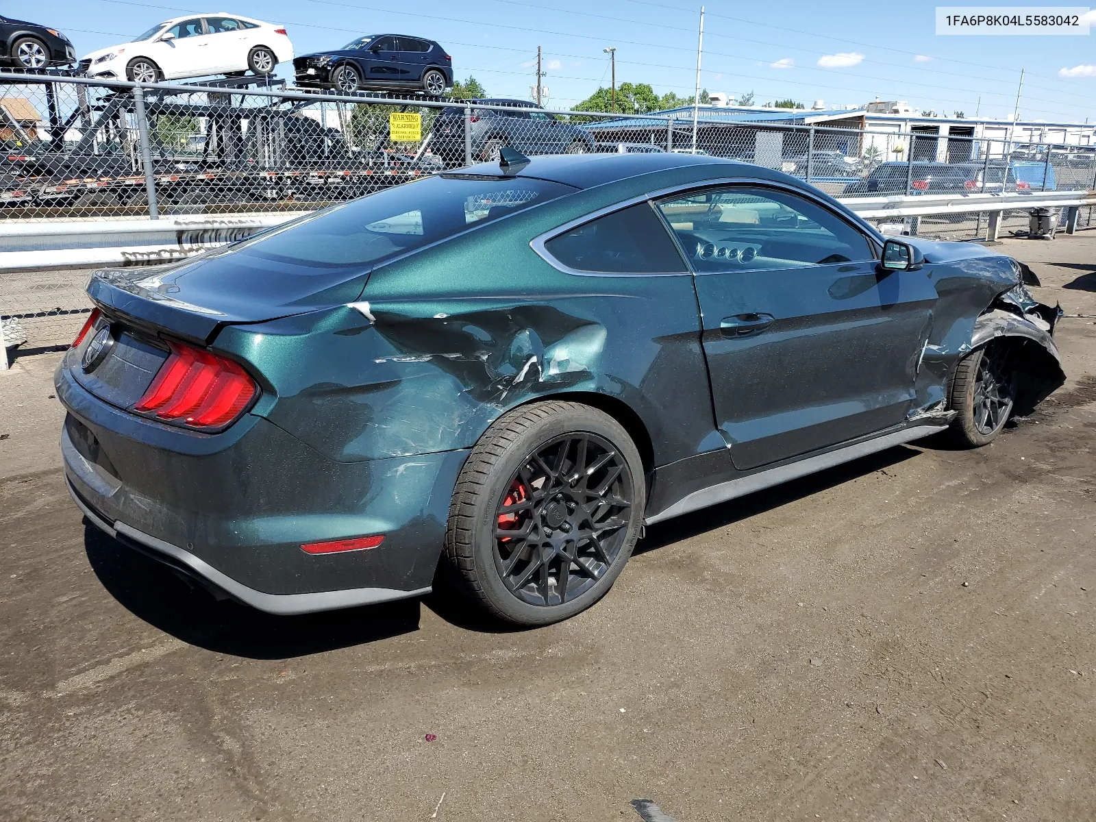 2020 Ford Mustang Bullitt VIN: 1FA6P8K04L5583042 Lot: 62094054