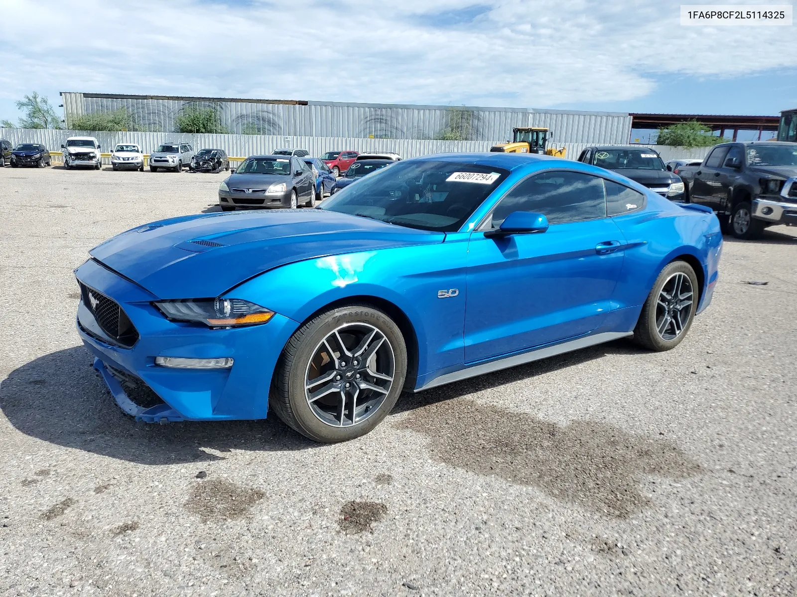 2020 Ford Mustang Gt VIN: 1FA6P8CF2L5114325 Lot: 66007294