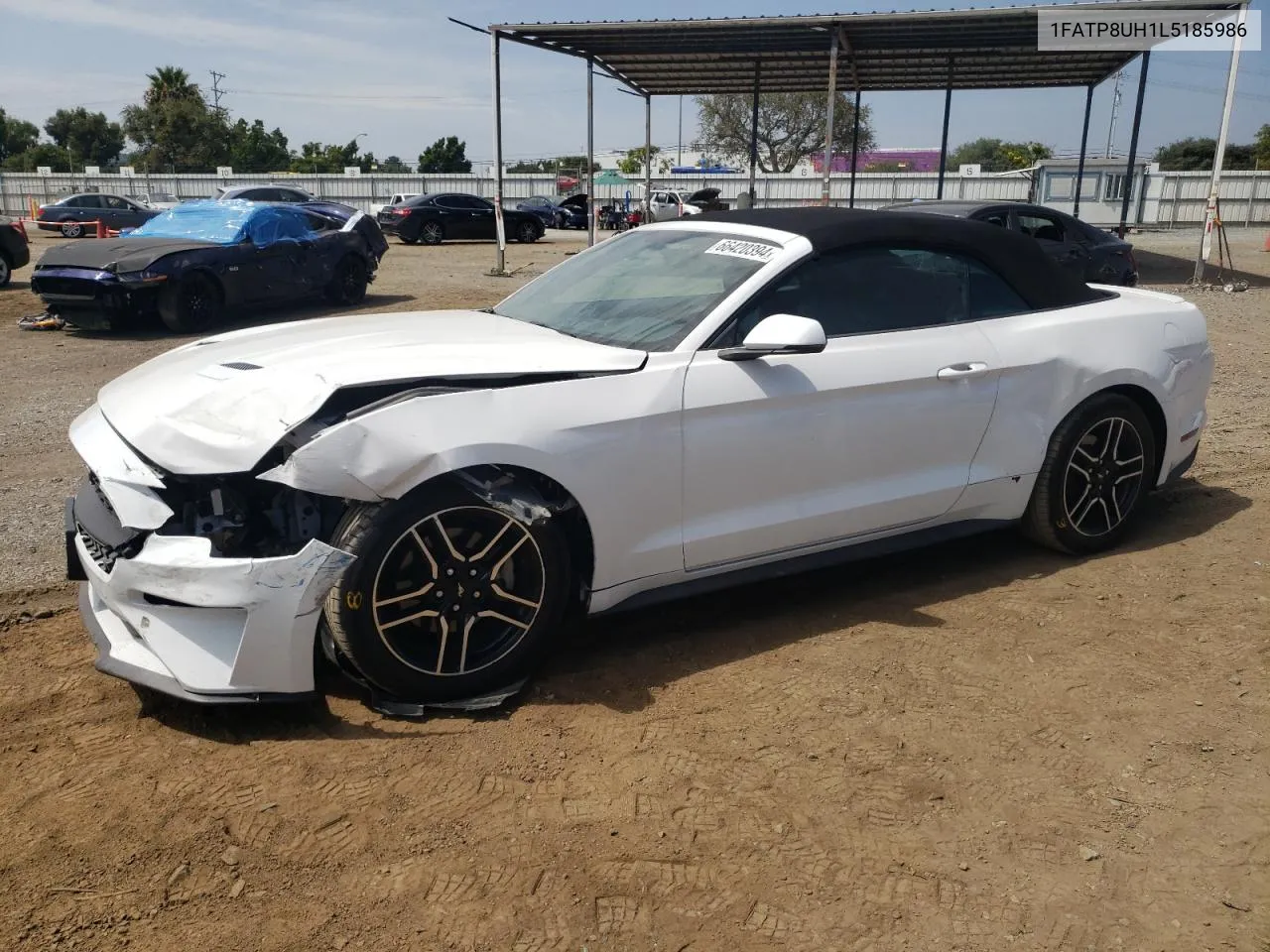 2020 Ford Mustang VIN: 1FATP8UH1L5185986 Lot: 66420394