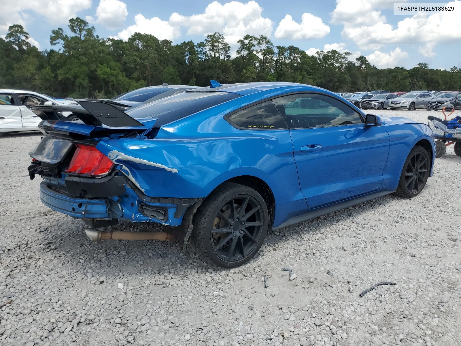 2020 Ford Mustang VIN: 1FA6P8TH2L5183629 Lot: 66669654