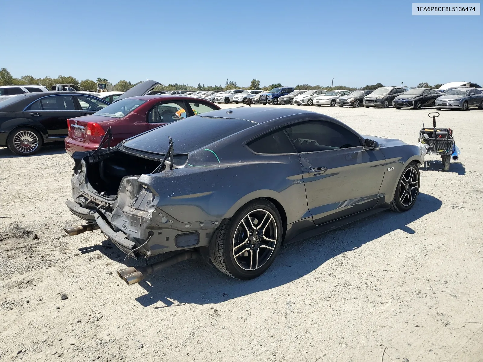 2020 Ford Mustang Gt VIN: 1FA6P8CF8L5136474 Lot: 66818674