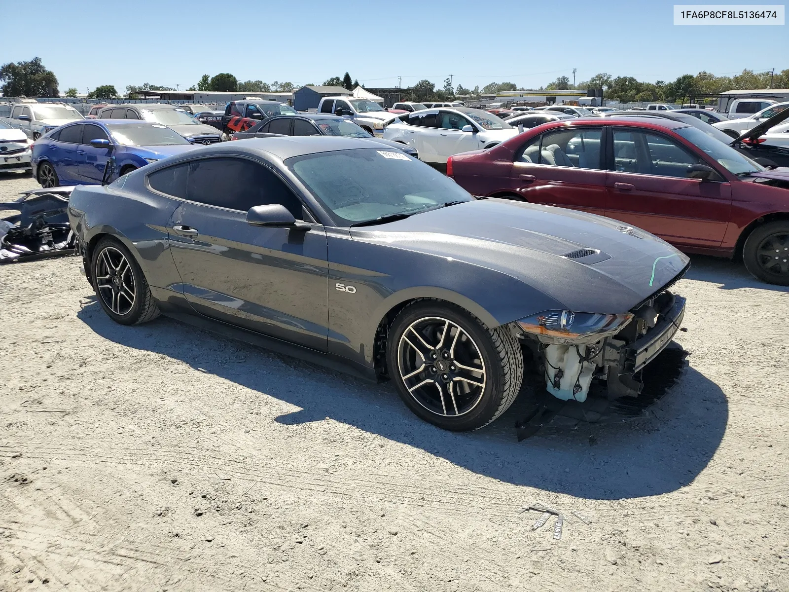 2020 Ford Mustang Gt VIN: 1FA6P8CF8L5136474 Lot: 66818674