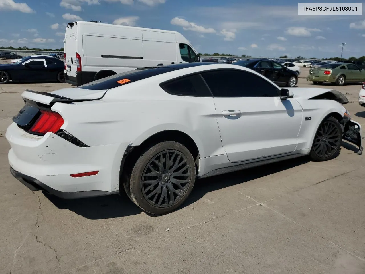 2020 Ford Mustang Gt VIN: 1FA6P8CF9L5103001 Lot: 70650304