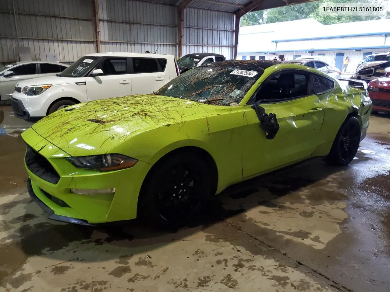 2020 Ford Mustang VIN: 1FA6P8TH7L5161805 Lot: 71302564