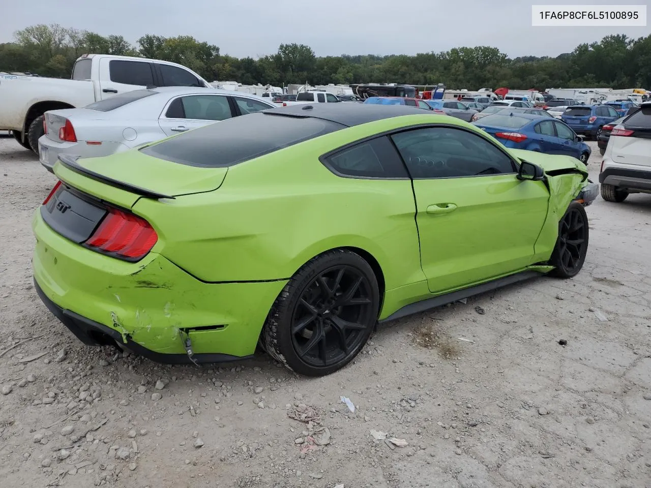 2020 Ford Mustang Gt VIN: 1FA6P8CF6L5100895 Lot: 71582694