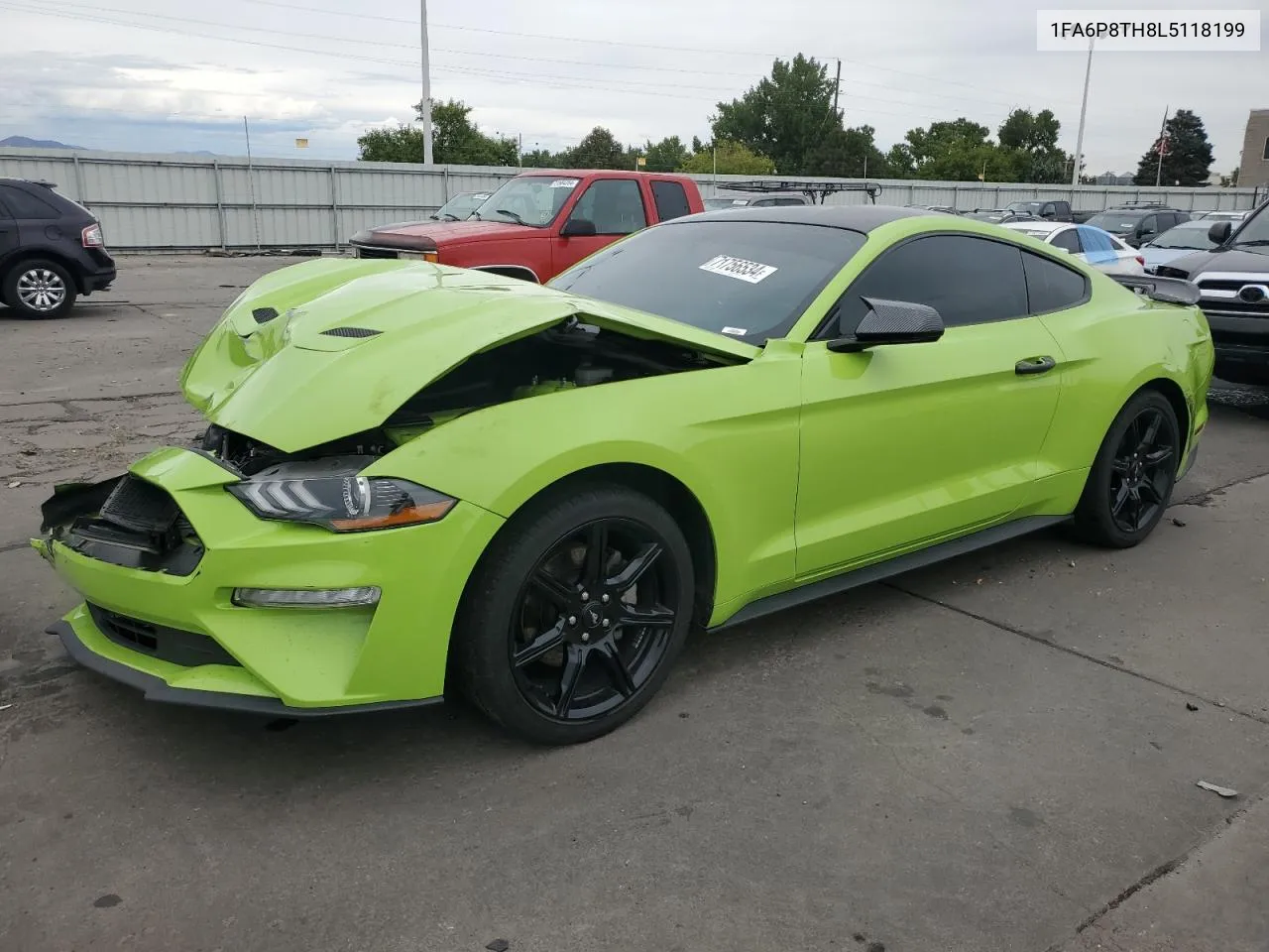 2020 Ford Mustang VIN: 1FA6P8TH8L5118199 Lot: 71756534