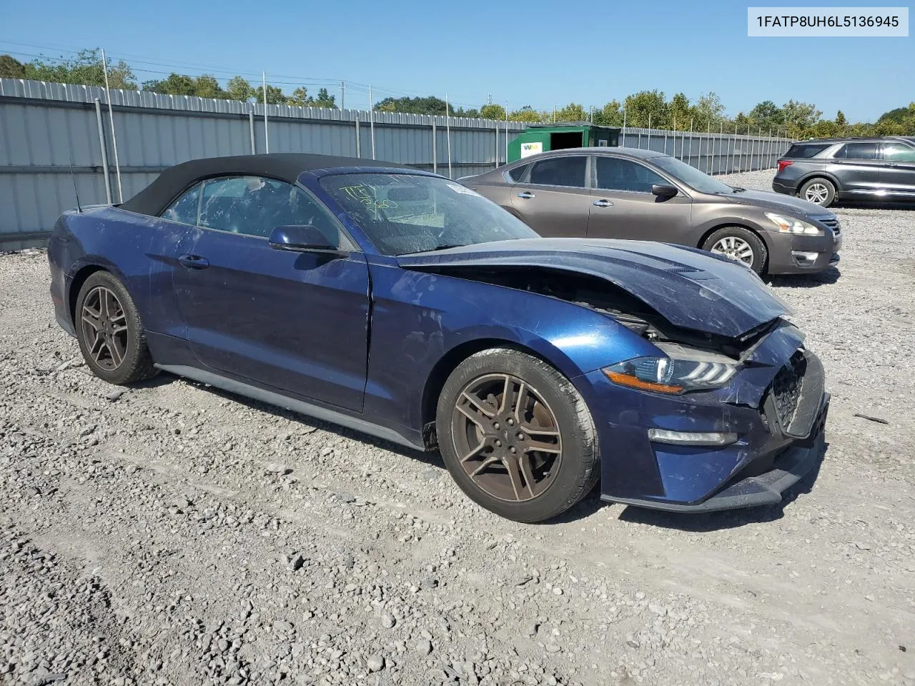 2020 Ford Mustang VIN: 1FATP8UH6L5136945 Lot: 72342154