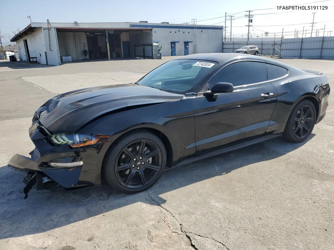 2020 Ford Mustang VIN: 1FA6P8TH0L5191129 Lot: 72742834