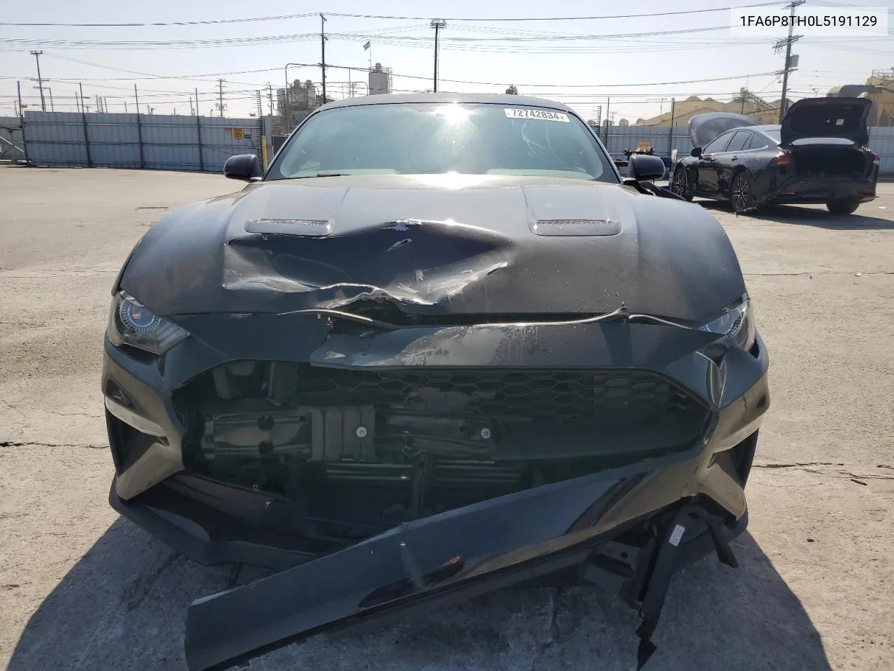 2020 Ford Mustang VIN: 1FA6P8TH0L5191129 Lot: 72742834