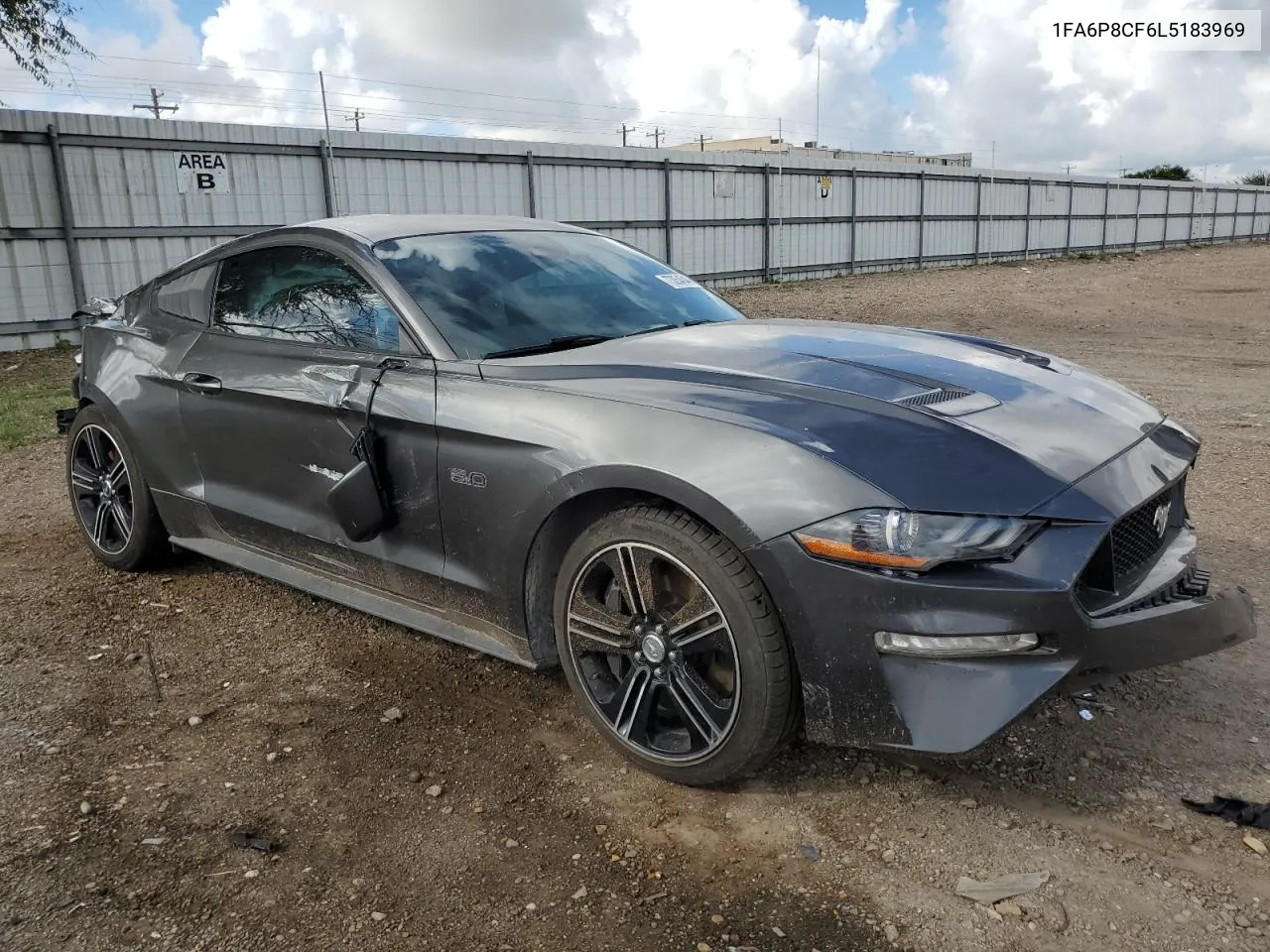 2020 Ford Mustang Gt VIN: 1FA6P8CF6L5183969 Lot: 73054544