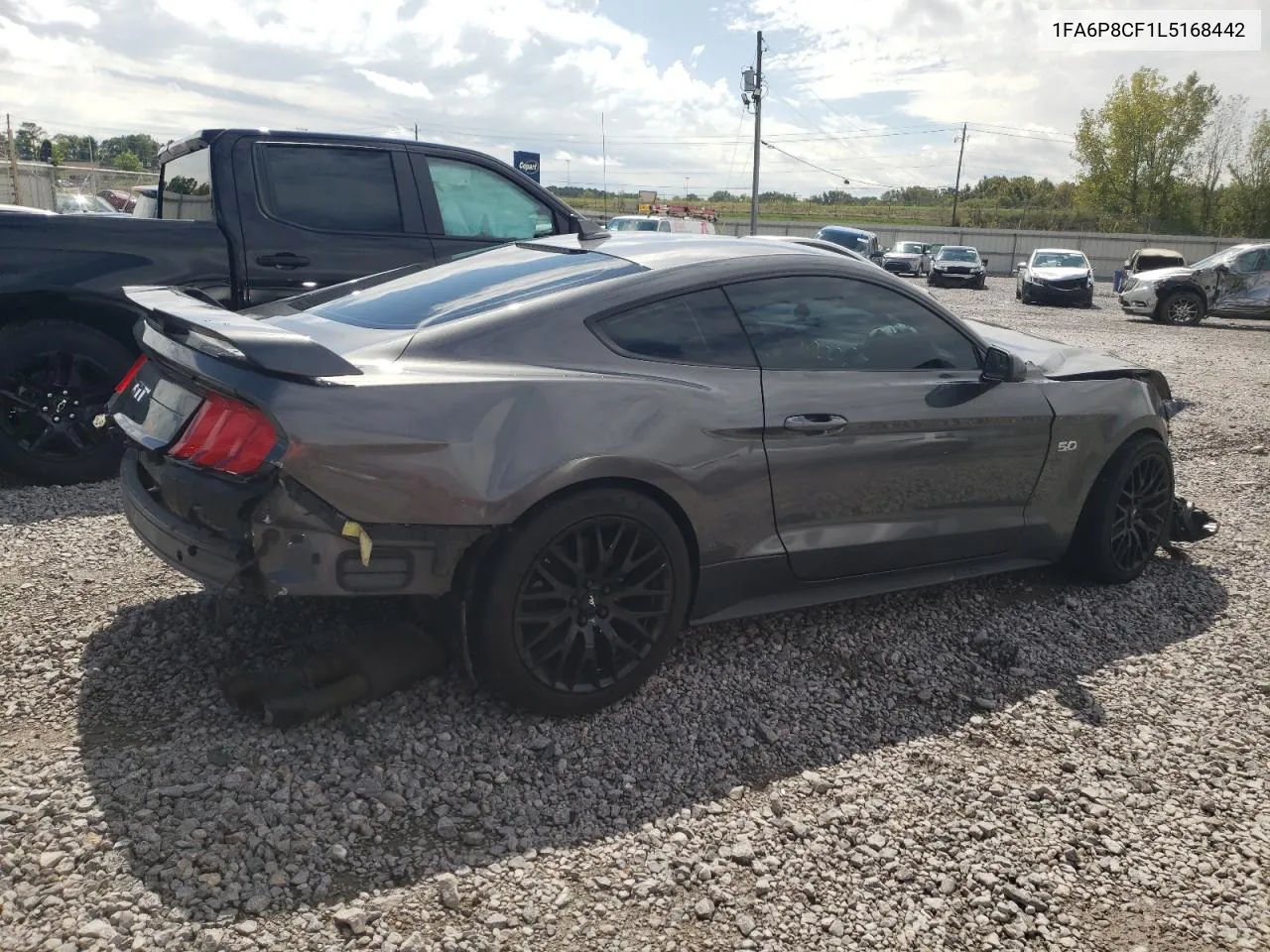 2020 Ford Mustang Gt VIN: 1FA6P8CF1L5168442 Lot: 73096714