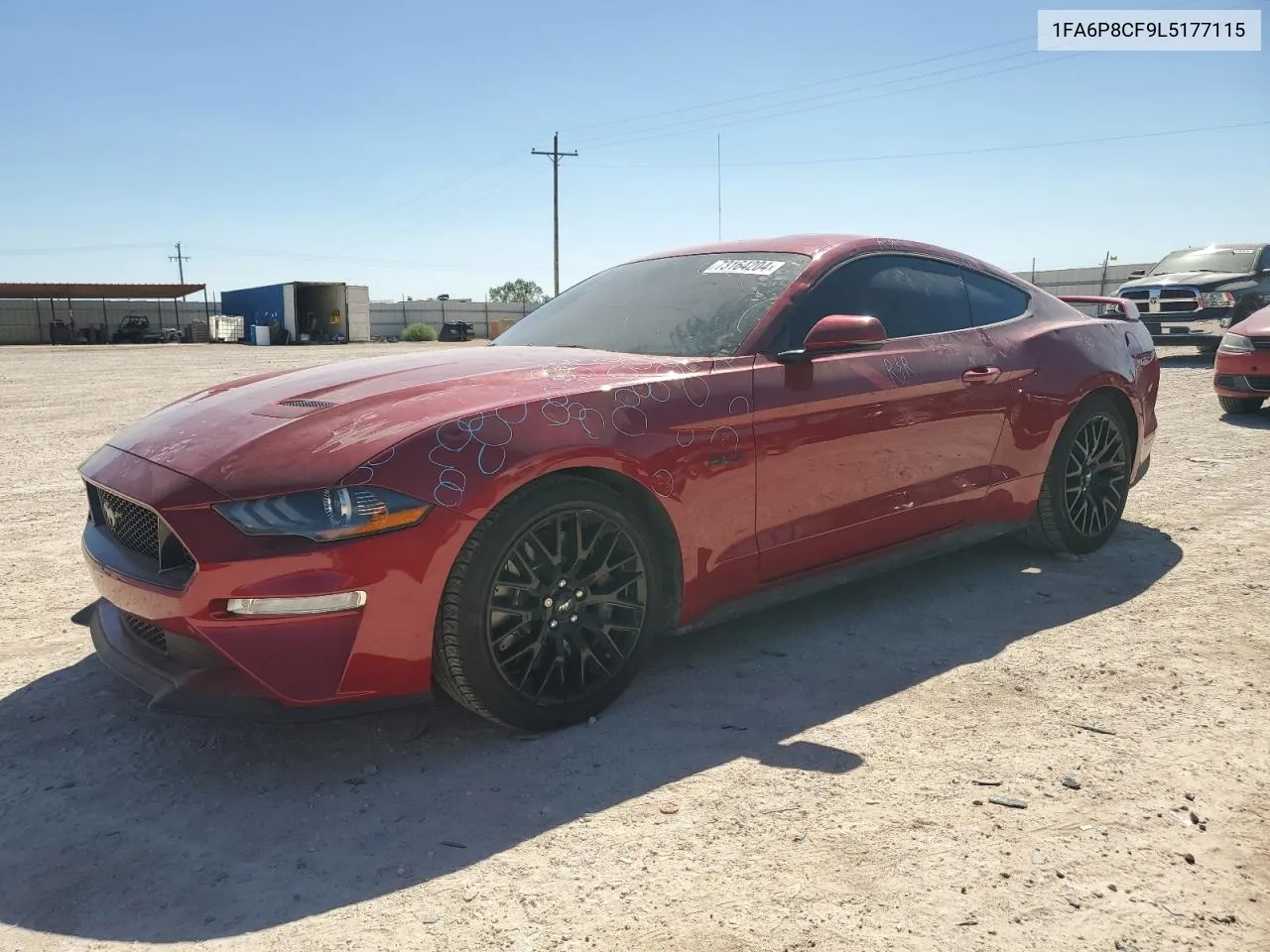 2020 Ford Mustang Gt VIN: 1FA6P8CF9L5177115 Lot: 73164204