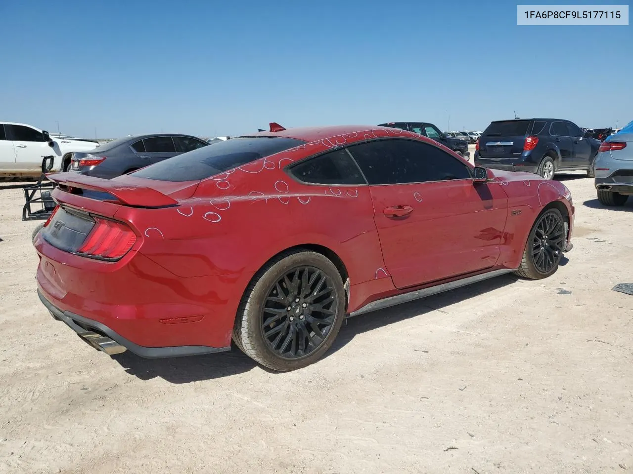 2020 Ford Mustang Gt VIN: 1FA6P8CF9L5177115 Lot: 73164204