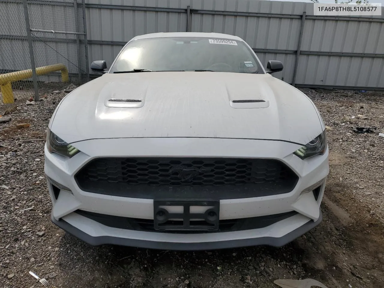 2020 Ford Mustang VIN: 1FA6P8TH8L5108577 Lot: 73599294