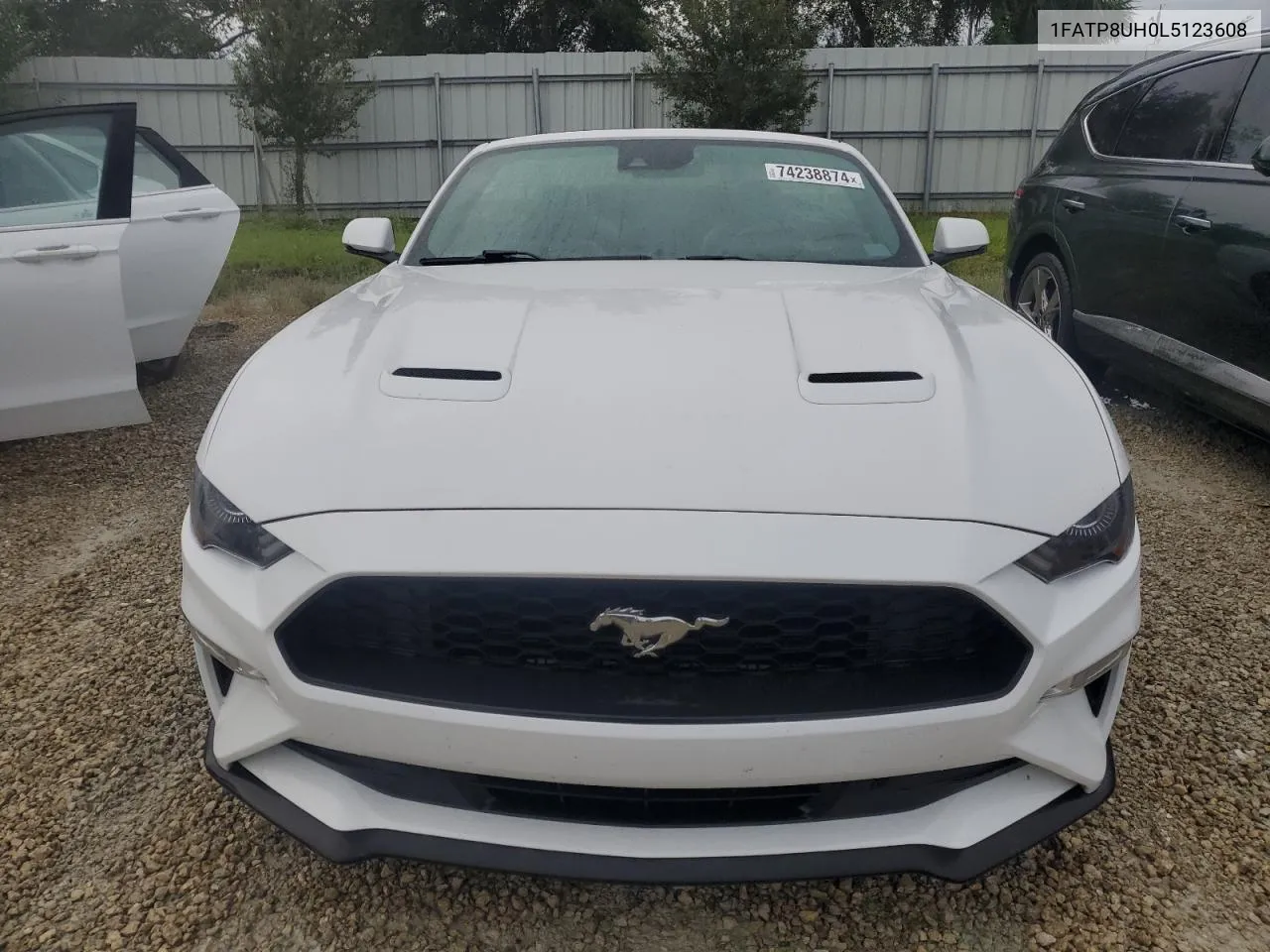 2020 Ford Mustang VIN: 1FATP8UH0L5123608 Lot: 74238874