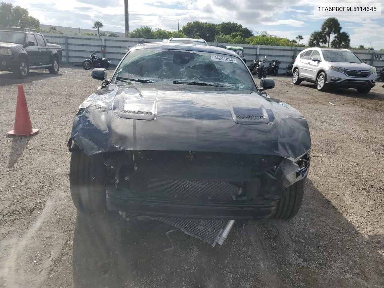 2020 Ford Mustang Gt VIN: 1FA6P8CF9L5114645 Lot: 74241054