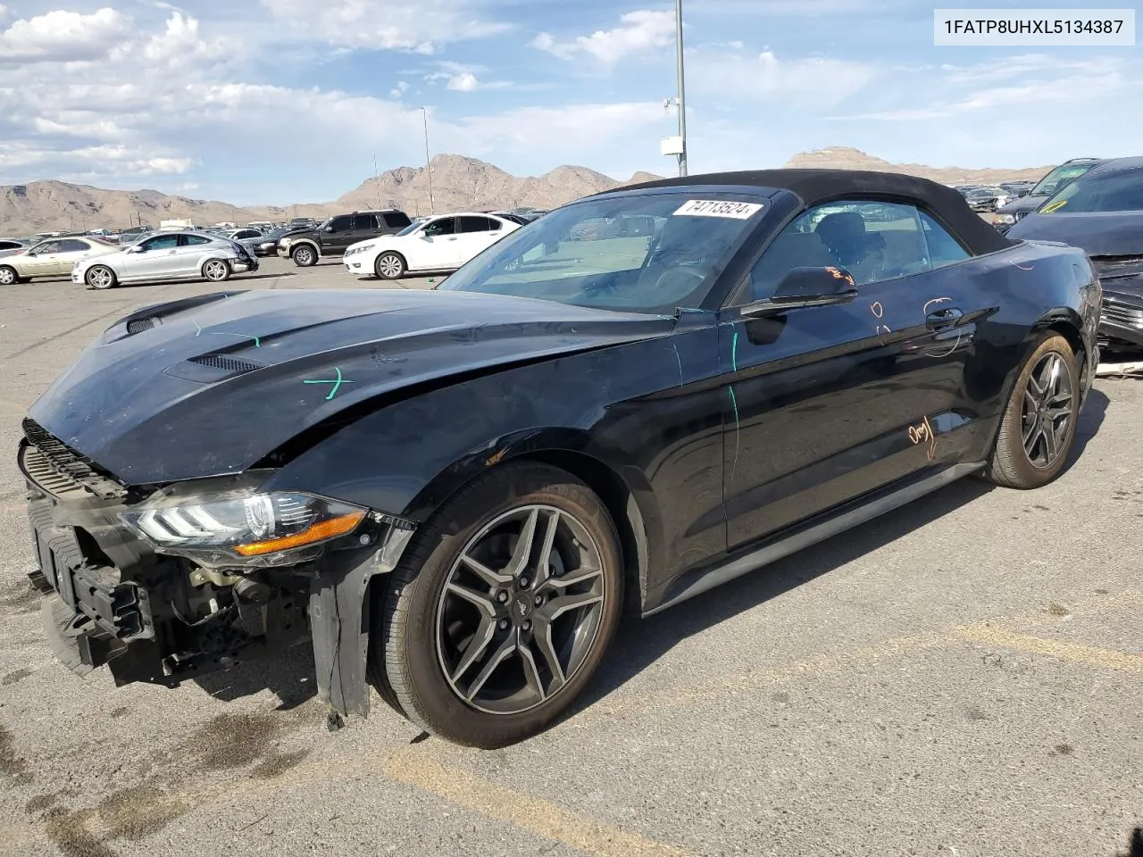 2020 Ford Mustang VIN: 1FATP8UHXL5134387 Lot: 74713524