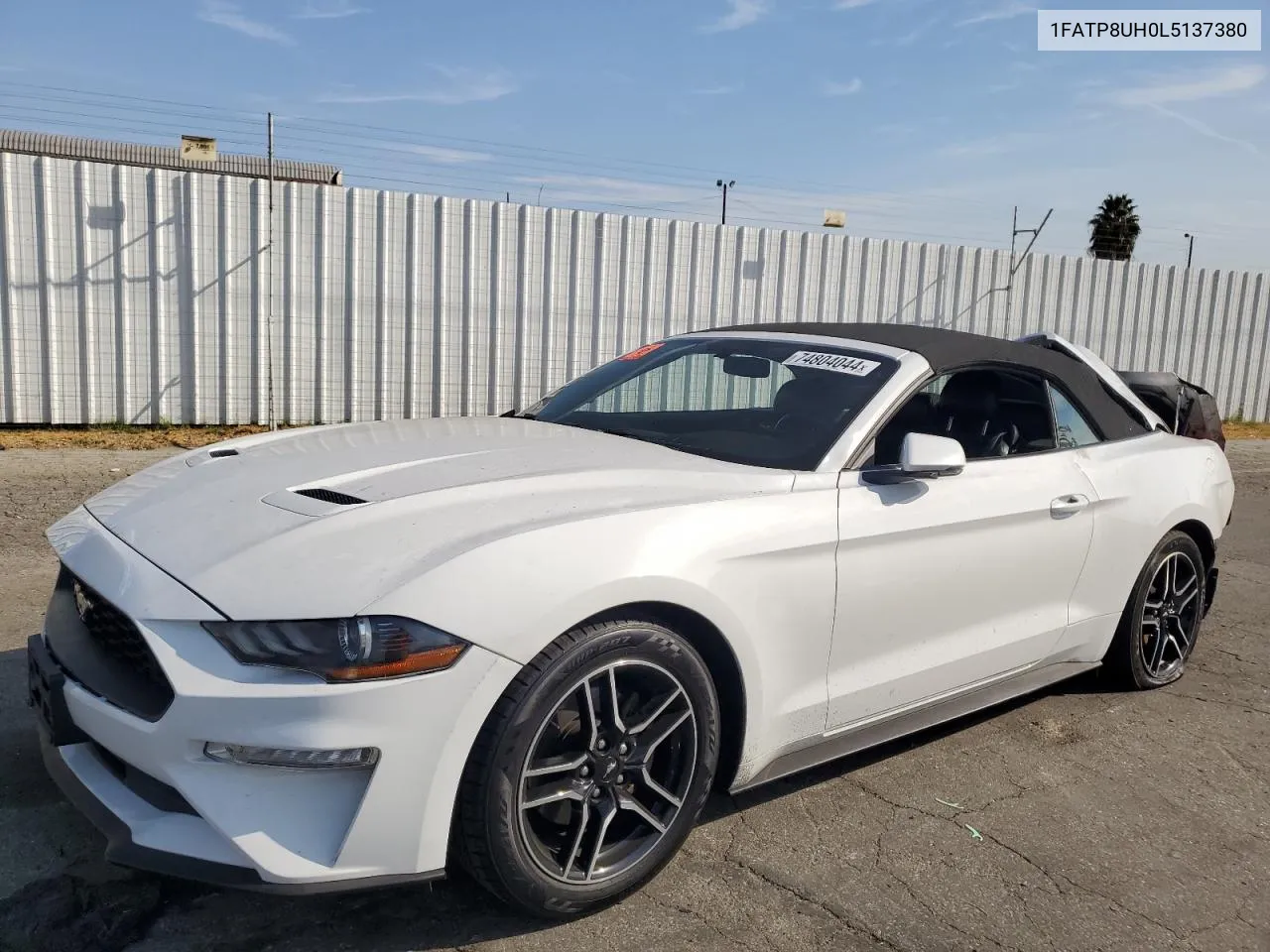 2020 Ford Mustang VIN: 1FATP8UH0L5137380 Lot: 74804044