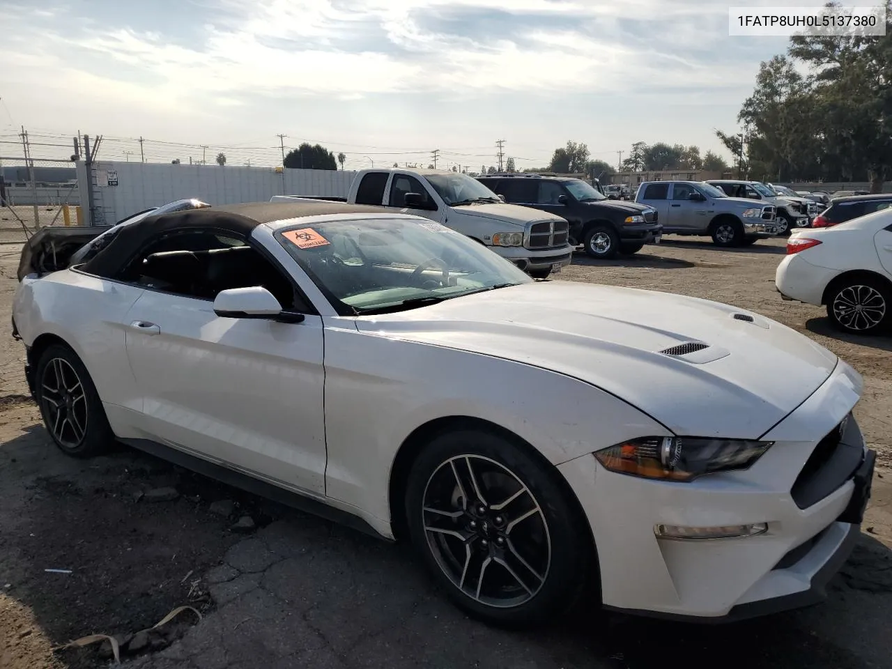 2020 Ford Mustang VIN: 1FATP8UH0L5137380 Lot: 74804044