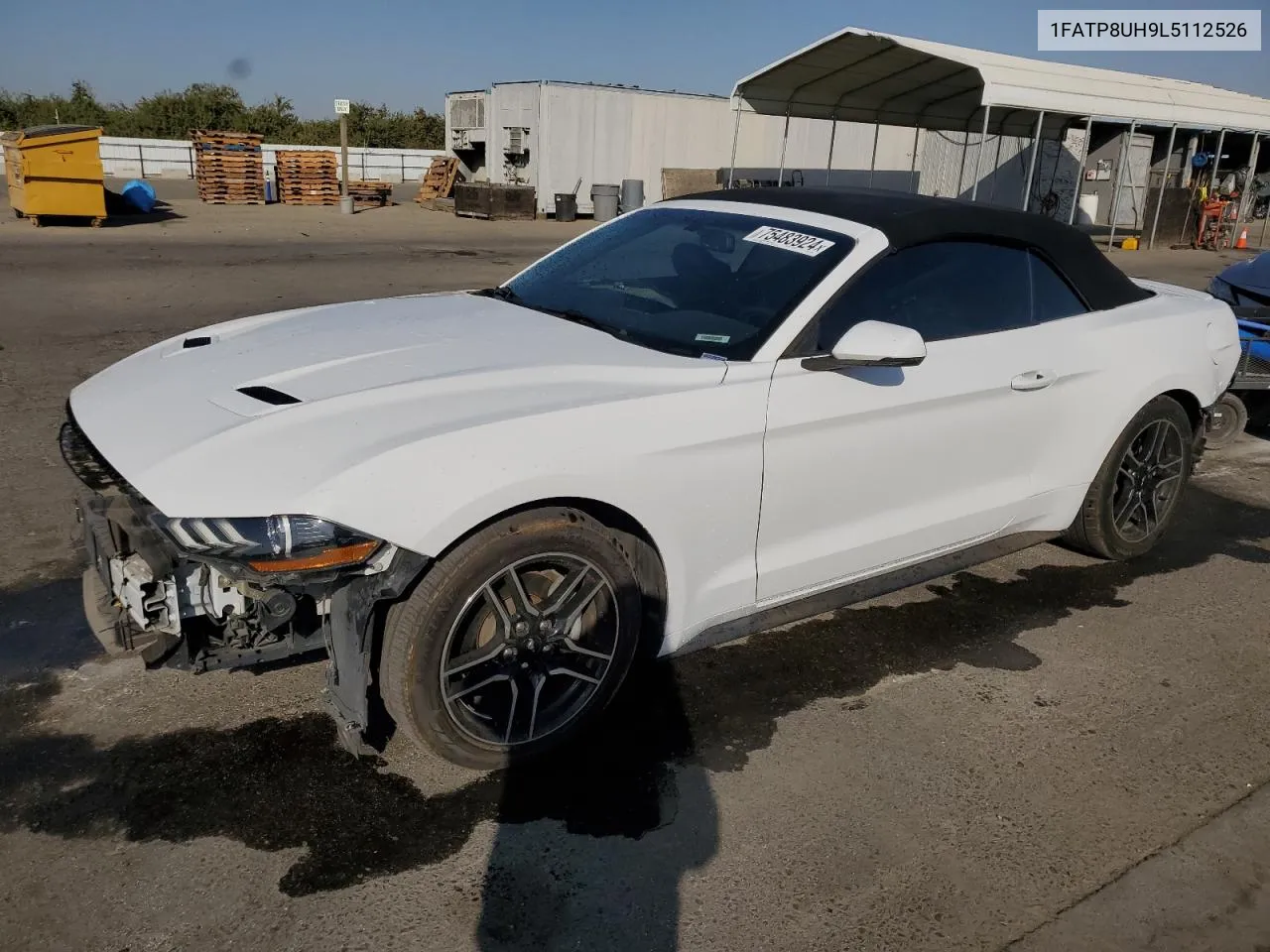 2020 Ford Mustang VIN: 1FATP8UH9L5112526 Lot: 75483924