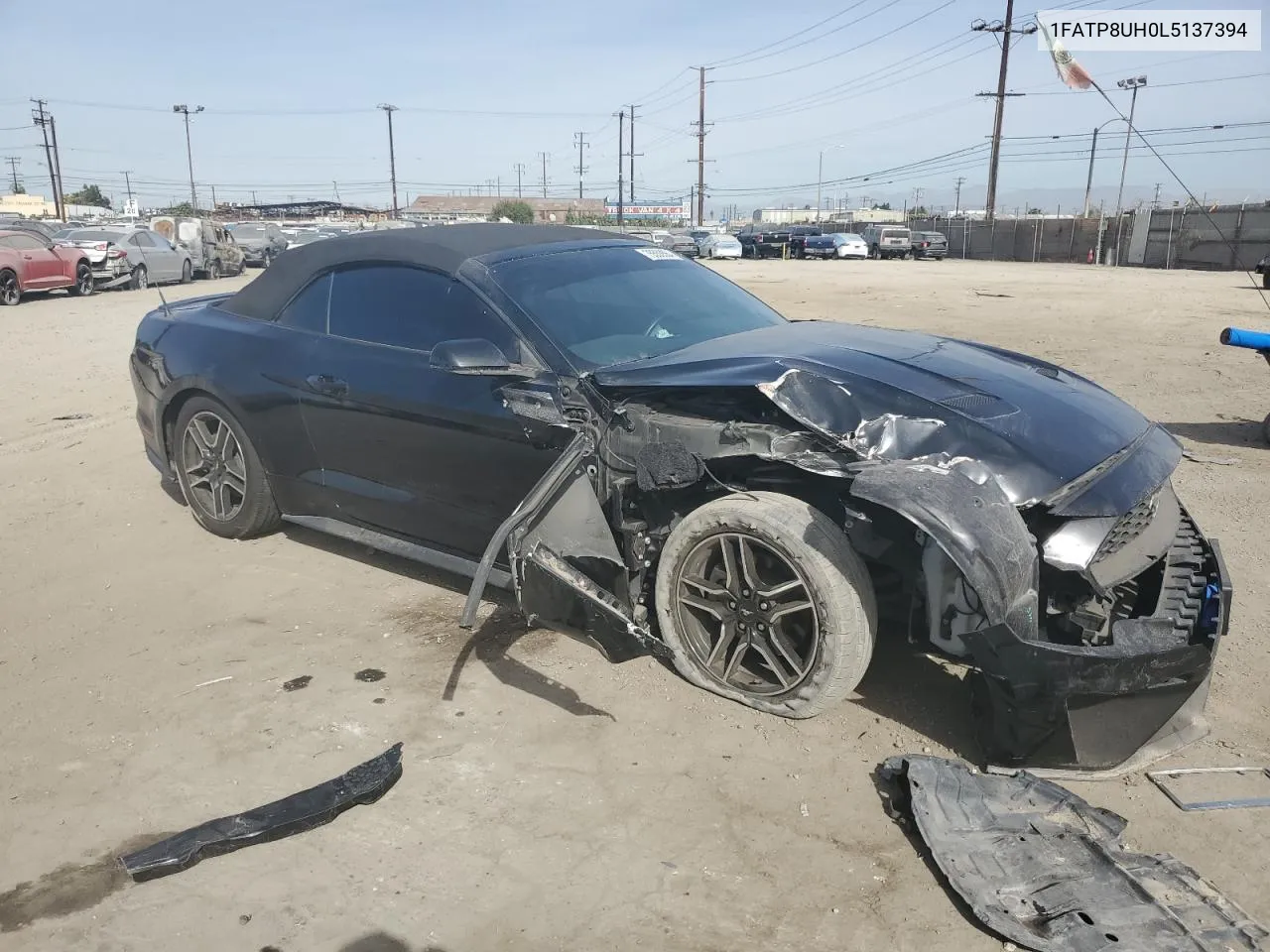 2020 Ford Mustang VIN: 1FATP8UH0L5137394 Lot: 75553564