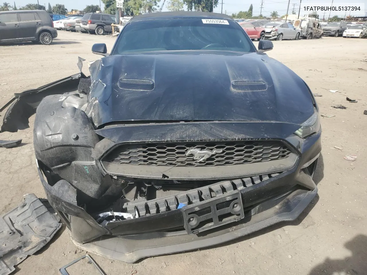 2020 Ford Mustang VIN: 1FATP8UH0L5137394 Lot: 75553564