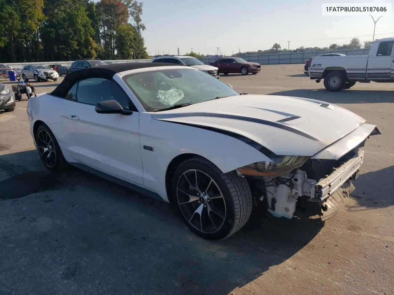 2020 Ford Mustang VIN: 1FATP8UD3L5187686 Lot: 75627714