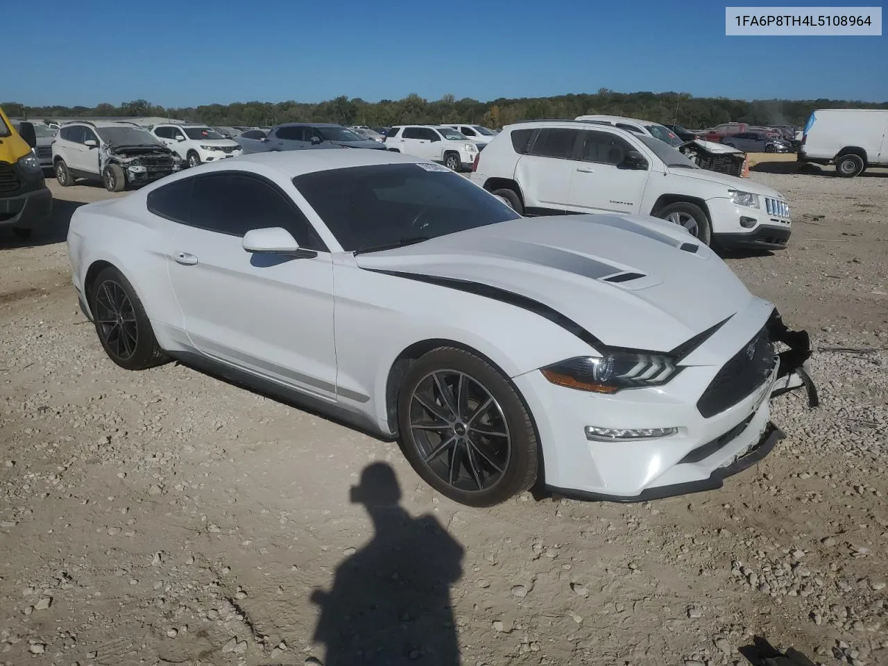 2020 Ford Mustang VIN: 1FA6P8TH4L5108964 Lot: 76120674