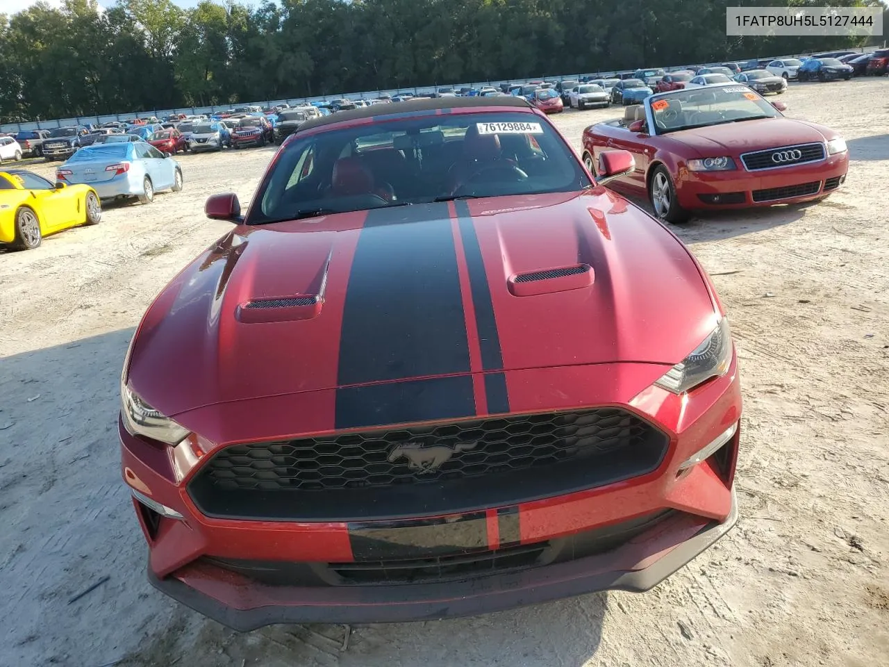 2020 Ford Mustang VIN: 1FATP8UH5L5127444 Lot: 76129884