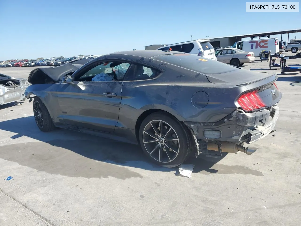 2020 Ford Mustang VIN: 1FA6P8TH7L5173100 Lot: 76602444