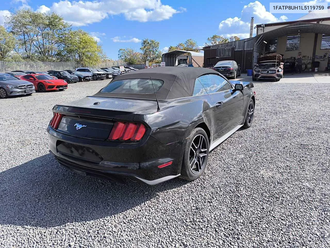 2020 Ford Mustang VIN: 1FATP8UH1L5119759 Lot: 76604084