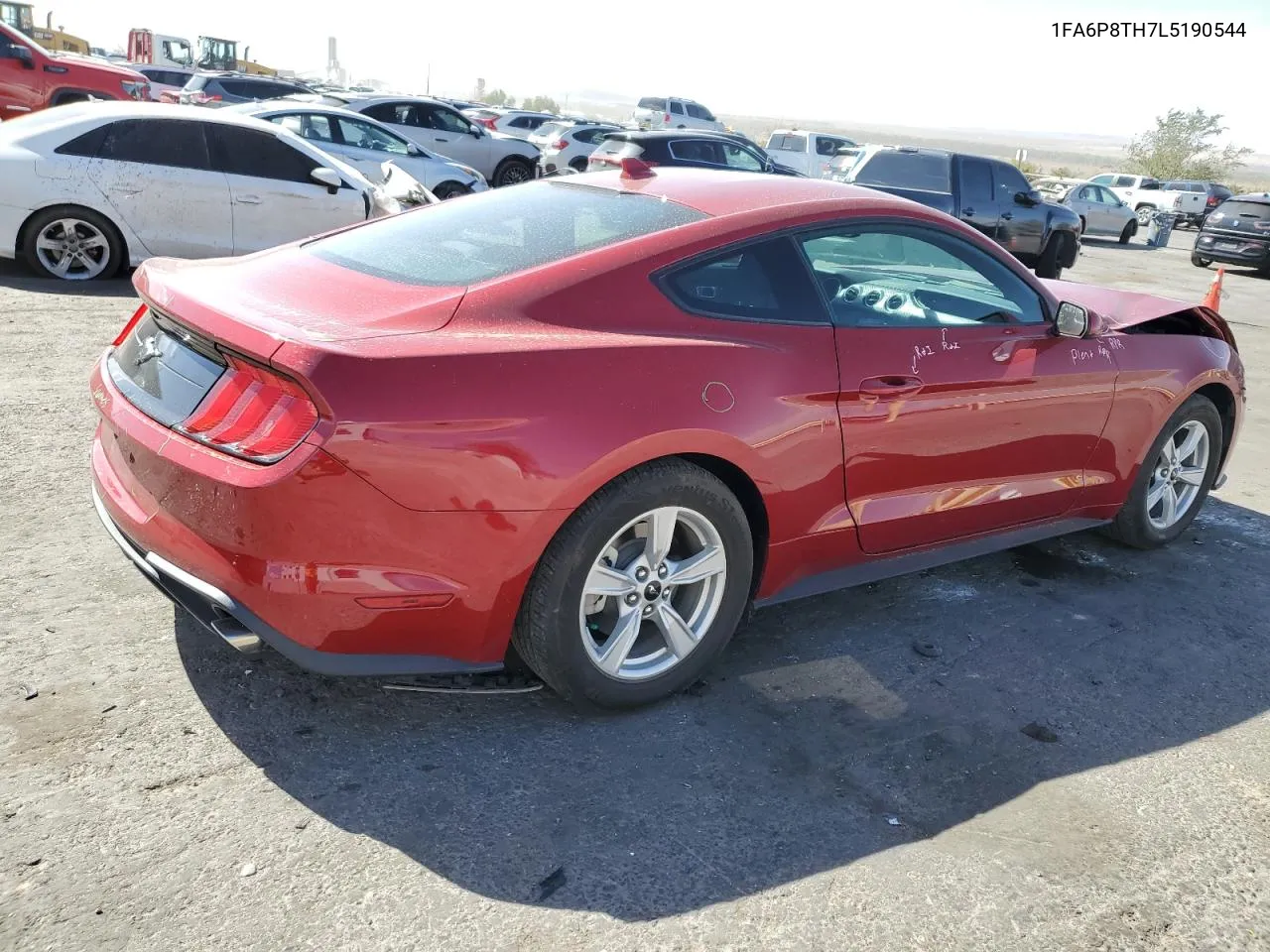 2020 Ford Mustang VIN: 1FA6P8TH7L5190544 Lot: 76725584