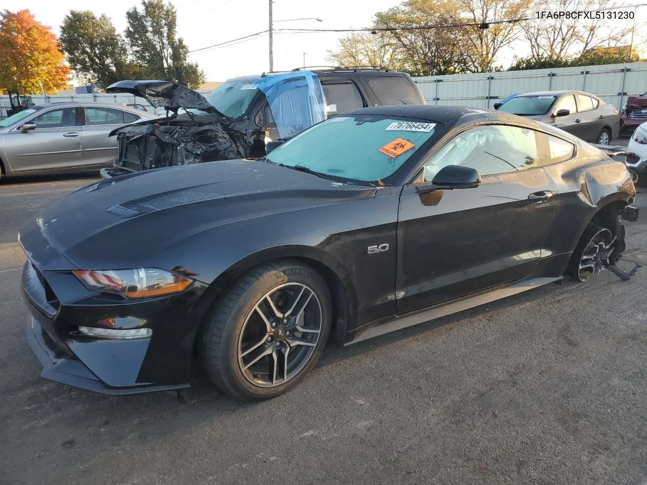 2020 Ford Mustang Gt VIN: 1FA6P8CFXL5131230 Lot: 76766454