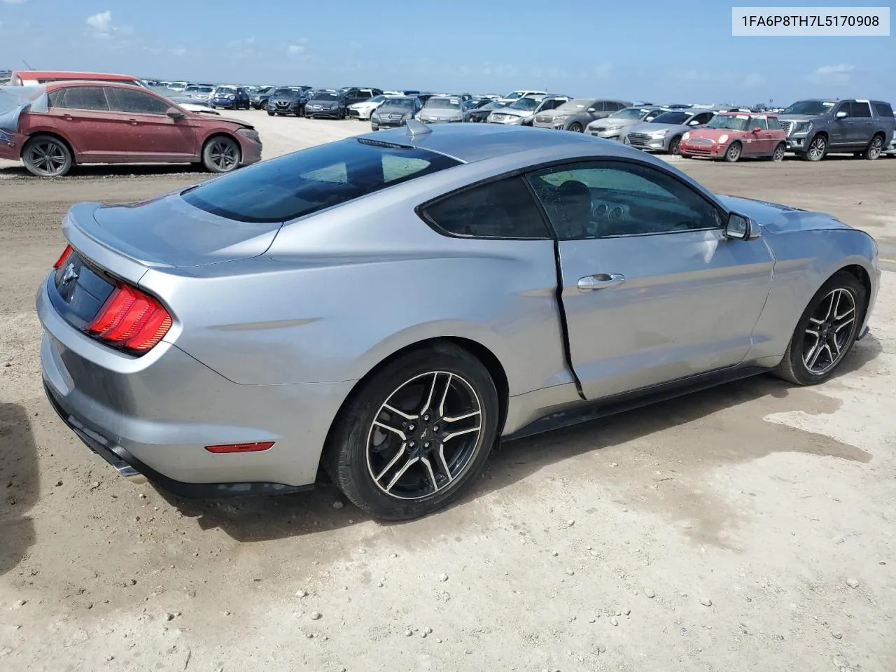 2020 Ford Mustang VIN: 1FA6P8TH7L5170908 Lot: 76826404