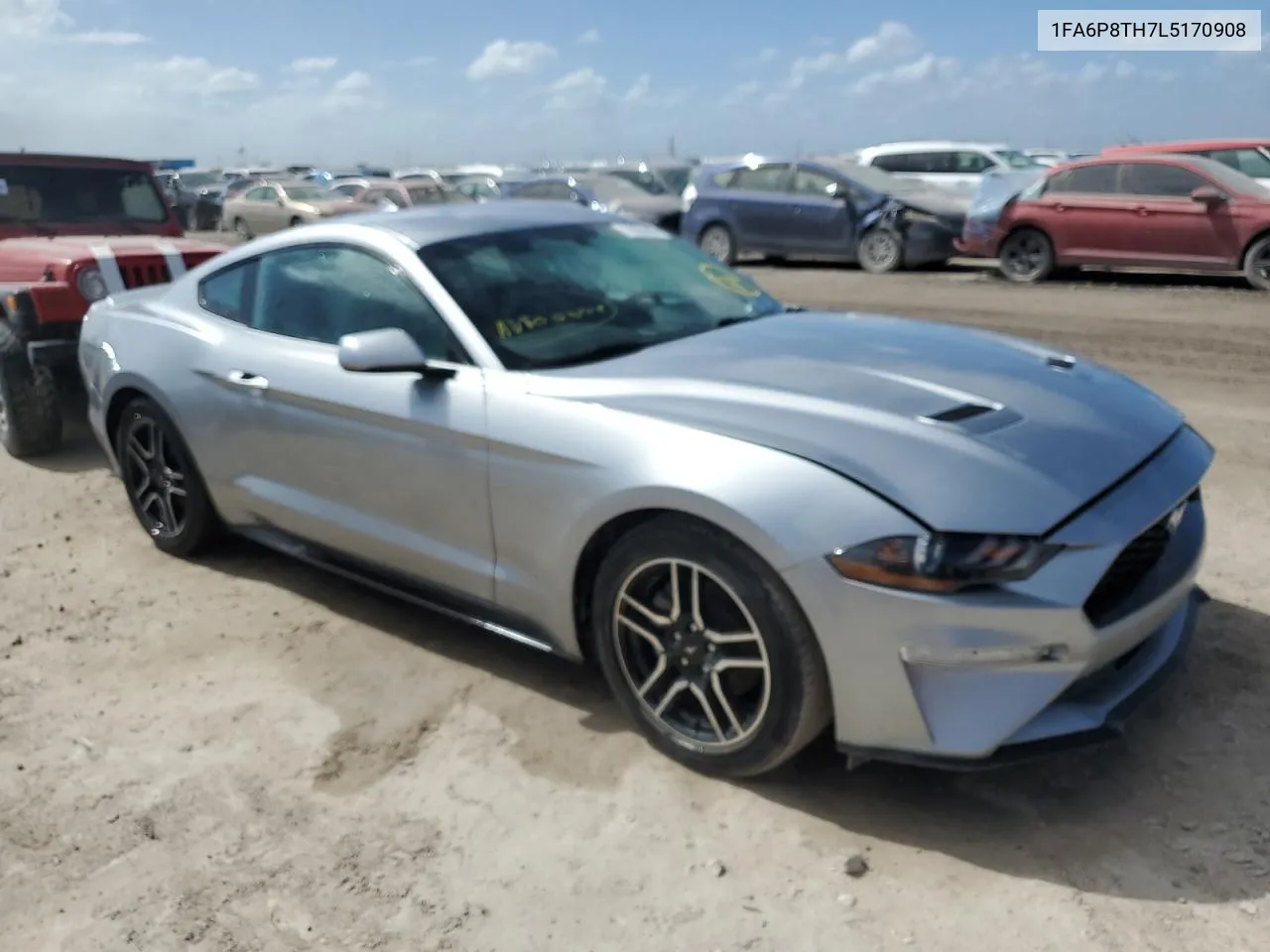 2020 Ford Mustang VIN: 1FA6P8TH7L5170908 Lot: 76826404