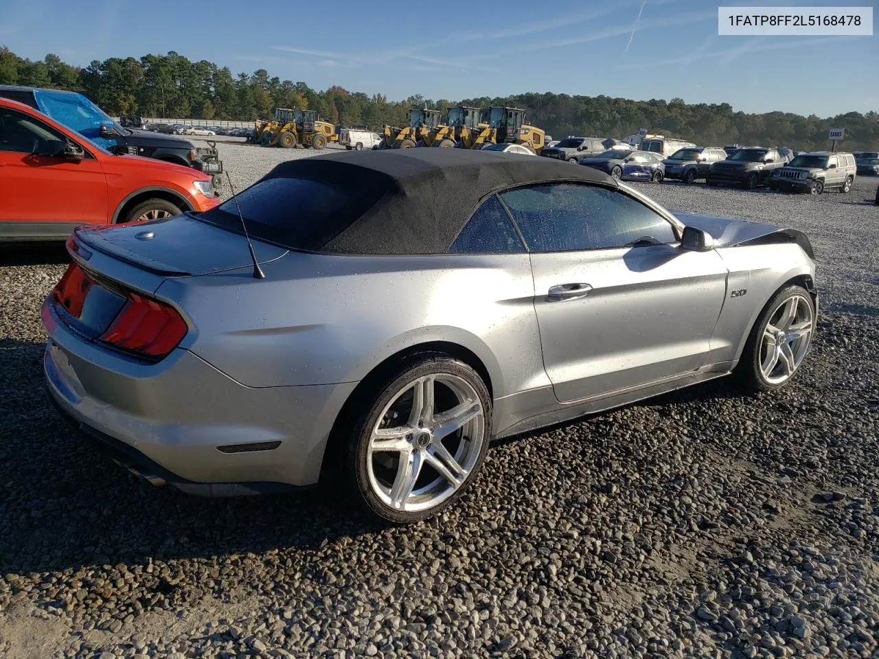 2020 Ford Mustang Gt VIN: 1FATP8FF2L5168478 Lot: 77078944